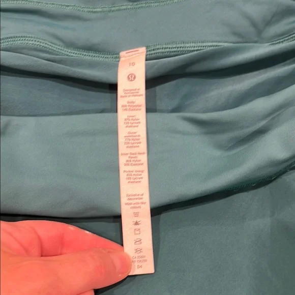 Lululemon play off the pleats skort Teal - Picture 4 of 7